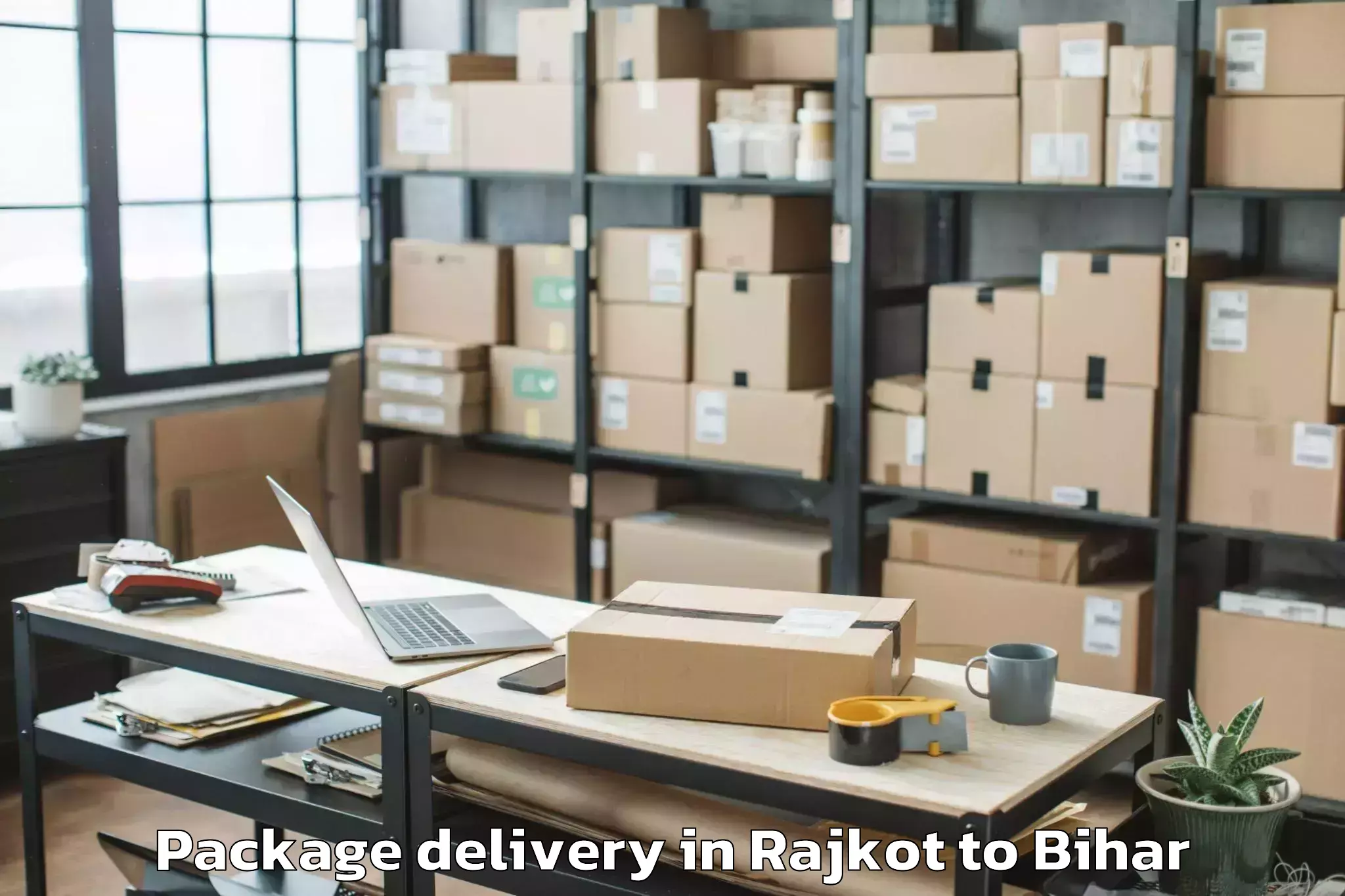 Hassle-Free Rajkot to Bhargama Package Delivery